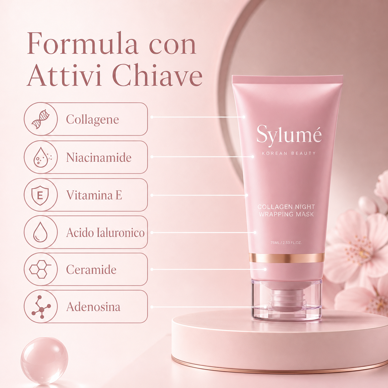 Sylumé Maschera Notte Collagene